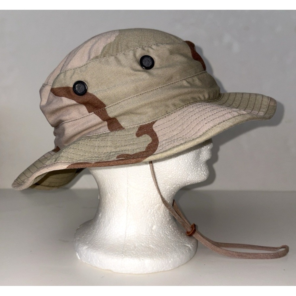US Military 3-Color Desert Camo Ripstop Boonie Sun Hat Size 7